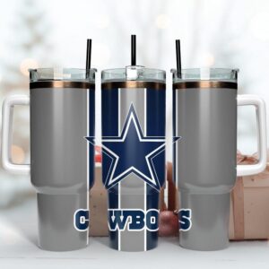 Dallas Cowboys Tumbler 40OZ With Handle For Fans