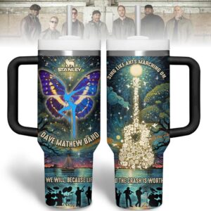 Dave Matthews Music Tumbler 40Oz Handle For Fans