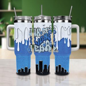 Detroit Lions Stainless Steel Tumbler 40Oz With Handle