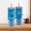 Detroit Lions Team Logo Tumbler 40OZ With Handle For Fans
