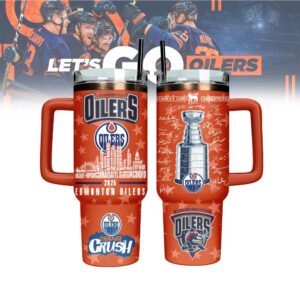 Edmonton Oilers NHL Tumbler 40Oz Handle For Fans