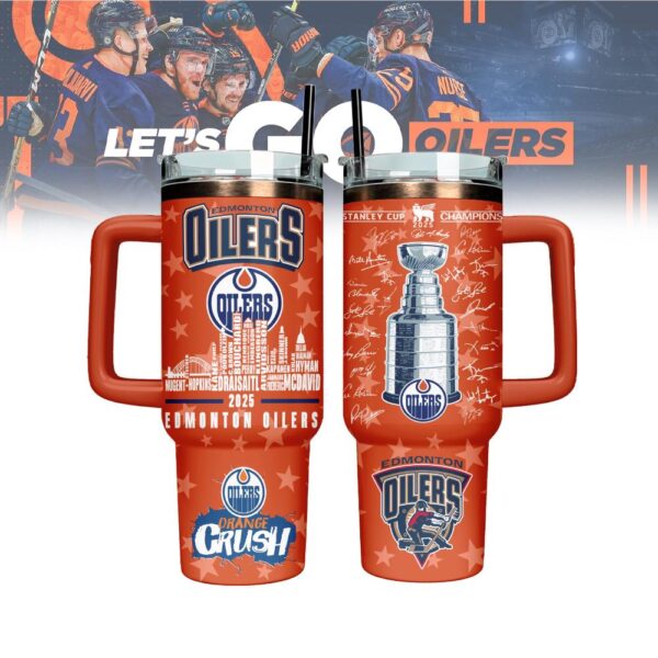 Edmonton Oilers NHL Tumbler 40Oz Handle For Fans