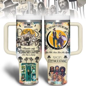 Fleetwood Mac Music Tumbler 40Oz Handle For Fans