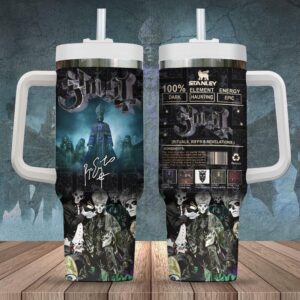 Ghost Band pattern Tumbler 40Oz Handle For Fans