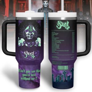 Ghost Band Tumbler 40Oz Handle For Fans