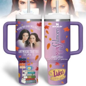 Gilmore Girls TV Series Tumbler 40Oz Handle For Fans