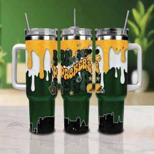 Green Bay Packers Stainless Steel Tumbler 40Oz With Handle