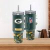 Green Bay Packers Team Logo Tumbler 40OZ With Handle For Fans