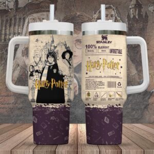 Harry Potter Movies Tumbler 40Oz Handle For Fans