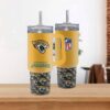 Jacksonville Jaguars Team Logo Tumbler 40OZ With Handle For Fans