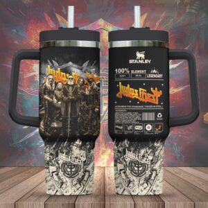 Judas Priest Music Tumbler 40Oz Handle For Fans