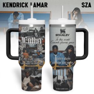 Kendrick Lamar Music Tumbler 40Oz Handle For Fans