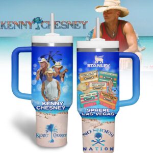 Kenny Chesney Music Tumbler 40Oz Handle For Fans