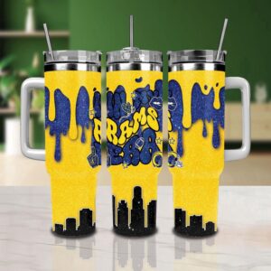 Los Angeles Rams Stainless Steel Tumbler 40Oz With Handle