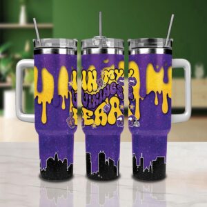 Minnesota Vikings Stainless Steel Tumbler 40Oz With Handle
