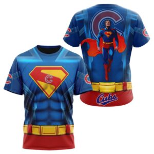 MLB Chicago Cubs X Superman 3D T-Shirt