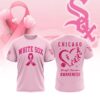 MLB Chicago White Sox Special Pink Breast Cancer Awareness 3D T-Shirt