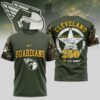 MLB Cleveland Guardians Special U.S. Army 250th Birthday 3D T-Shirt