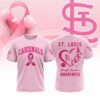 MLB St. Louis Cardinals Special Pink Breast Cancer Awareness 3D T-Shirt
