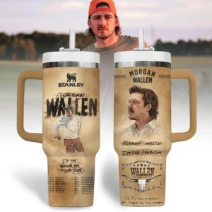 Morgan Wallen Music Tumbler 40Oz Handle For Fans