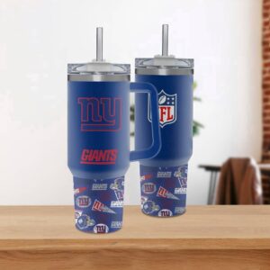 New York Giants Team Logo Tumbler 40OZ With Handle For Fans