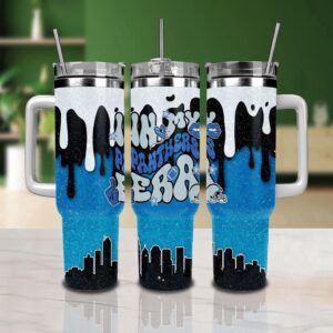North Carolina Panthers Stainless Steel Tumbler 40Oz With Handle