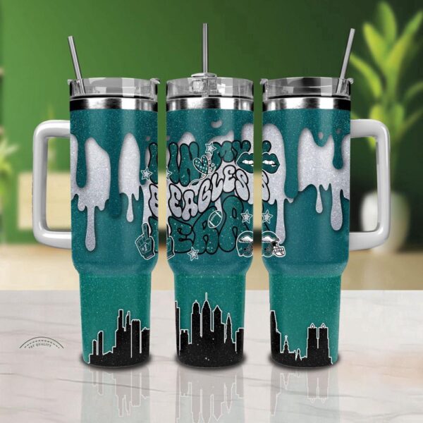 Philadelphia Eagles Stainless Steel Tumbler 40Oz With Handle