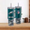 Philadelphia Eagles Team Logo Tumbler 40OZ With Handle For Fans