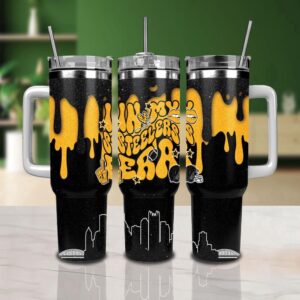 Pittsburgh Steelers Stainless Steel Tumbler 40Oz With Handle