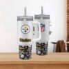 Pittsburgh Steelers Team Logo Tumbler 40OZ With Handle For Fans