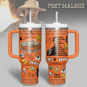 Post Malone Tumbler 40Oz Handle For Fans