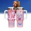 Sabrina Carpenter x Short n’ Sweet Music Tumbler 40Oz Handle For Fans