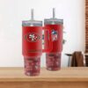 San Francisco 49Ers Team Logo Tumbler 40OZ With Handle For Fans
