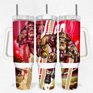 San Francissco 49Ers NFL Tumbler 40OZ With Handle For Fans