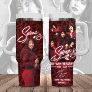 Selena Quintanilla P?rez Music Tumbler 40Oz Handle For Fans
