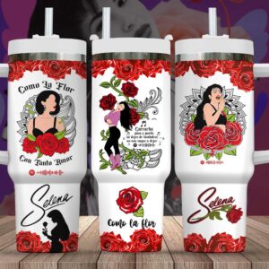 Selena Quintanilla P?rez Tumbler 40Oz Handle For Fans