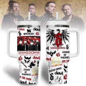 Shinedown Music Tumbler 40Oz Handle For Fans