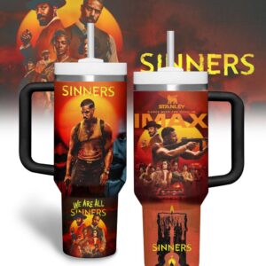 Sinners Movies Tumbler 40Oz Handle For Fans