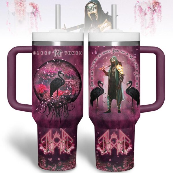 Sleep Token Music Tumbler 40Oz Handle For Fans