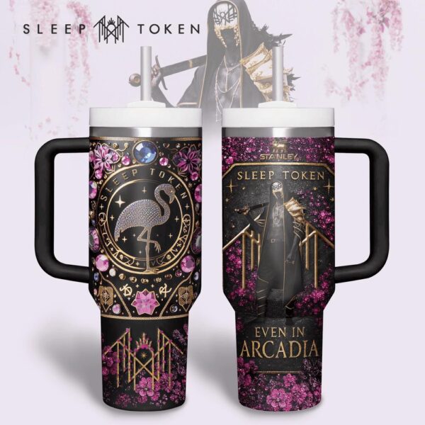 Sleep Token Tumbler 40Oz Handle For Fans
