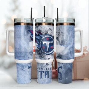 Tennessee Titans Smoke Tumbler 40OZ With Handle