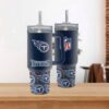 Tennessee Titans Team Logo Tumbler 40OZ With Handle For Fans