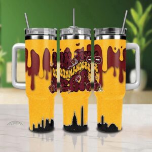 Washington Commanders Stainless Steel Tumbler 40Oz With Handle