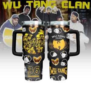 Wu-Tang Clan Music Tumbler 40Oz Handle For Fans