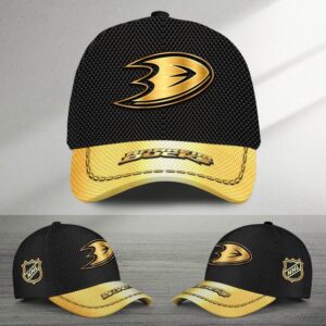 NHL Anaheim Ducks Special Black And Gold Baseball Cap