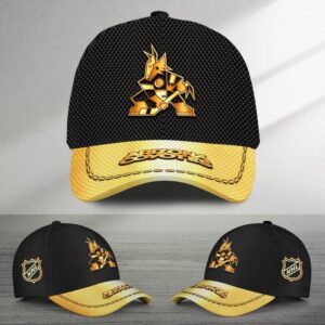 NHL Arizona Coyotes Special Black And Gold Baseball Cap