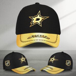 NHL Dallas Stars Special Black And Gold Baseball Cap