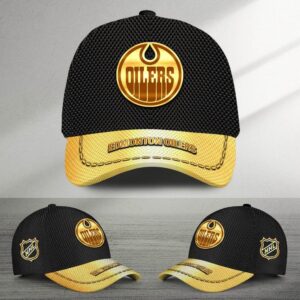 NHL Edmonton Oilers Special Black And Gold Baseball Cap
