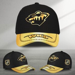 NHL Minnesota Wild Special Black And Gold Baseball Cap