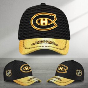 NHL Montreal Canadiens Special Black And Gold Baseball Cap